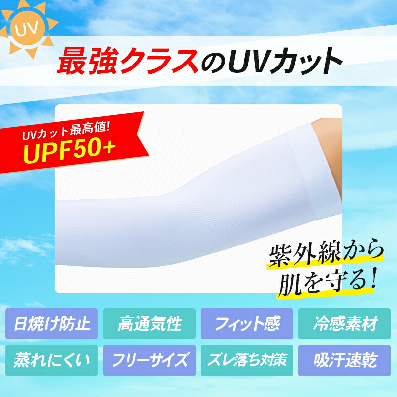 【廃番】3M クールアームスリーブ PS2000 ホワイト 2枚入り PS2000-WT