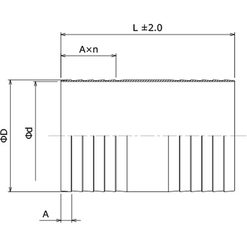 築地 ホースニップル SUS 200Φ HN-200