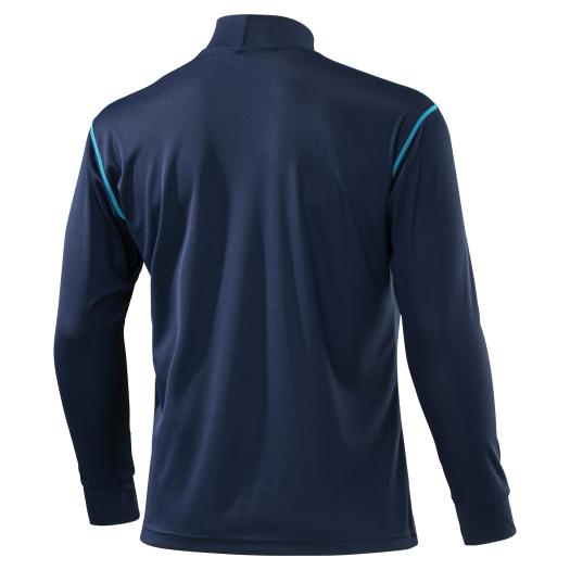 ミズノ ナビドライ ワークシャツ 長袖 ドレスネイビーxサックス XS〜6XL-8 F2JA018382