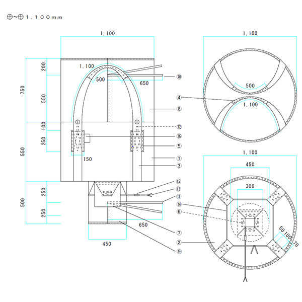 モリリン コンテナバッグ 丸型 排出口付 10枚入 MB-2S