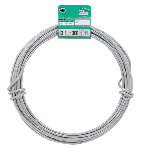 【廃番】チキチ 盆栽用アルミ線300g巻 白 3.5MM