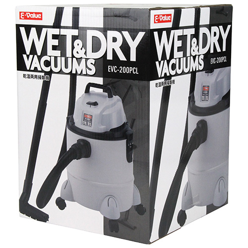 E-Value 乾湿両用掃除機20L EVC-200PCL