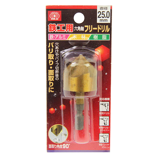 SK11 六角軸フリードリル 25MM