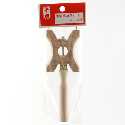 千吉 木製凧糸巻 小