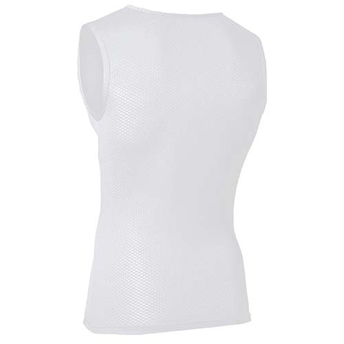 おたふく手袋 BT冷感3Dファーストレイヤー ノースリーブ ラウンドネックシャツ ホワイト L JW-713-WH-L