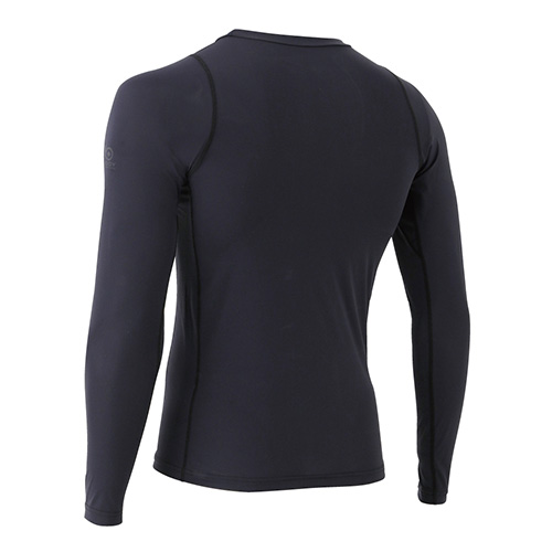 おたふく BT パワーストレッチEVO ロングスリーブ クルーネックシャツ ブラック S JW-726-BK-S