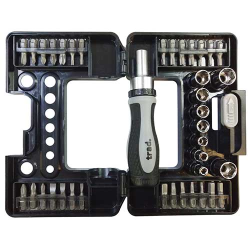 trad 38PCS.ラチェットビット&ソケットセット TS-38