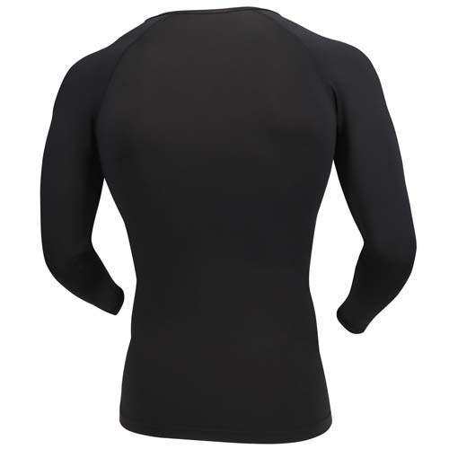 おたふく BT冷感・消臭 パワーストレッチ ロングスリーブ Vネックシャツ ブラック S JW-639