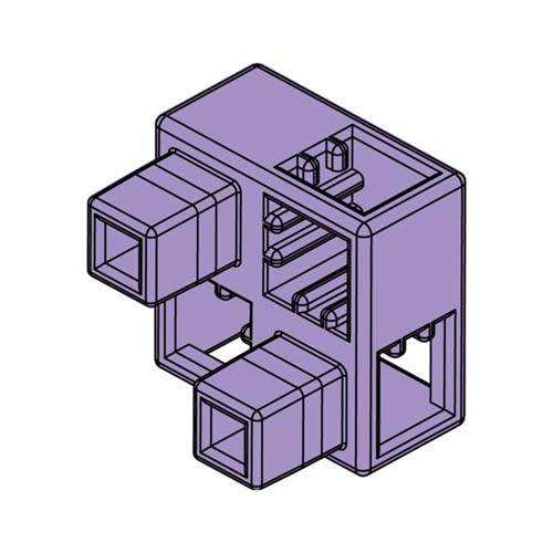 アーテック Artecブロック ハーフB 8P 薄紫 77789