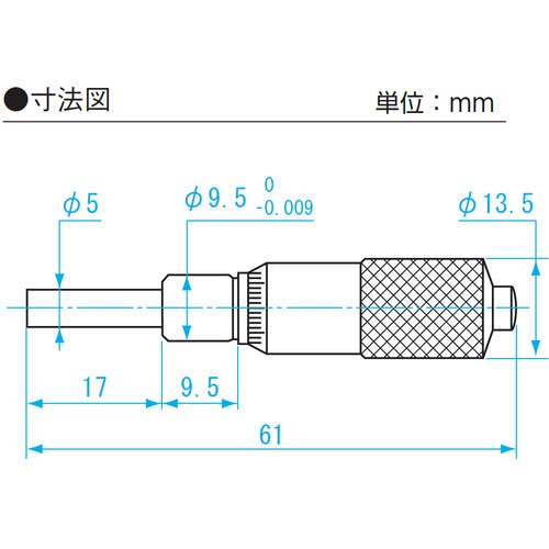 SK マイクロメータヘッド 測定範囲0〜15mm ストレートステム 先端平面 1002-250