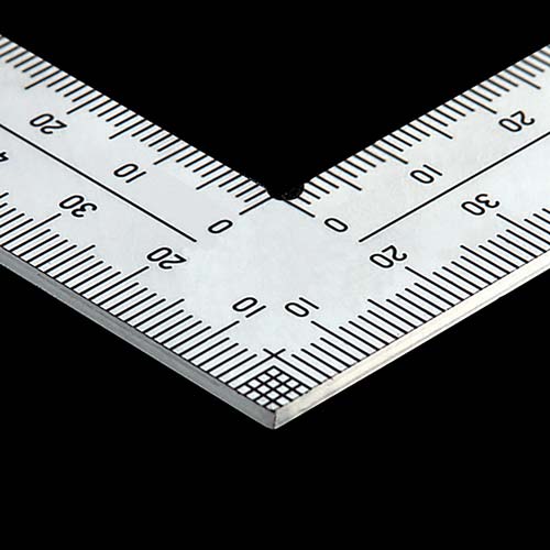 シンワ 厚手広巾シルバー50cm8段目盛 11481