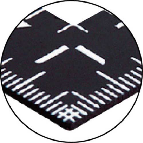 シンワ 曲尺小型 サンデーカーペンター黒色30cm×15cm 表裏同目 12435