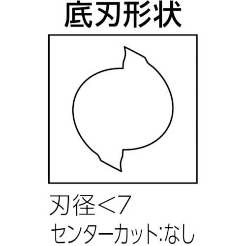 【廃番】京セラ 超硬スクエアエンドミル 2枚刃ソリッドエンドミル ピンカド 2FESM 刃径5.8mm 刃長13mm 全長50mm シャンク径6mm 2FESM058-130-06