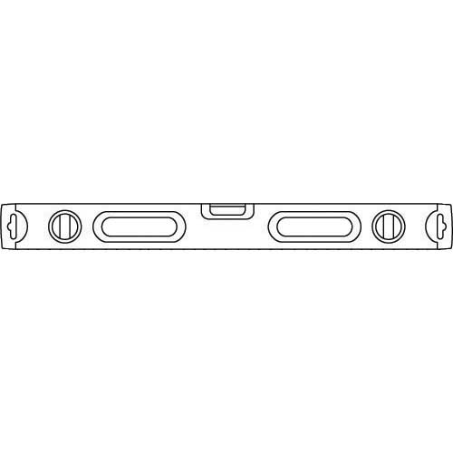 BAHCO 水平器 長さ400mm マグネットなし 466-400