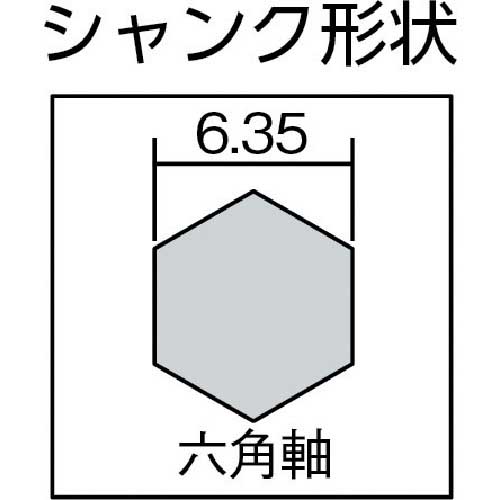 スターエム インパクトビット ミドル 刃径4.0mm シャンク径6.35mm 7M-040