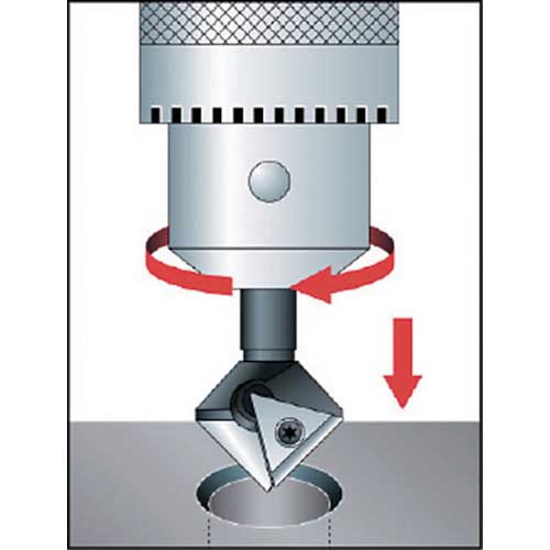 富士元 ボール盤用面取り メントルビー 45° φ52 BM4552T