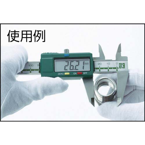 SK 左勝手デジタルノギス 150mm D-150HL