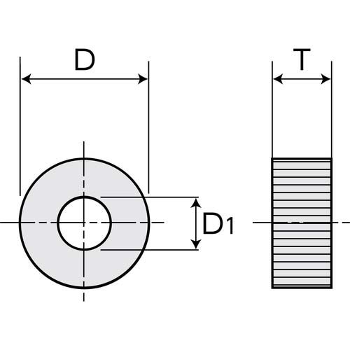 SUPER 切削ローレット駒(小径アヤ目用)ピッチ:0.7 外径A:9.5 KNCD0907