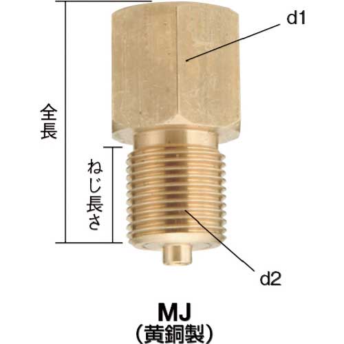 右下 ジョイント SUS1/4×R1/4 MJ-273
