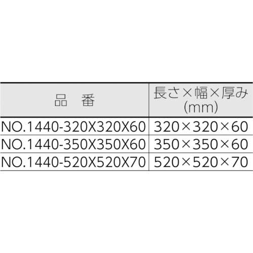 FUJITA 石製四直角マスター NO.1440-320X320X60