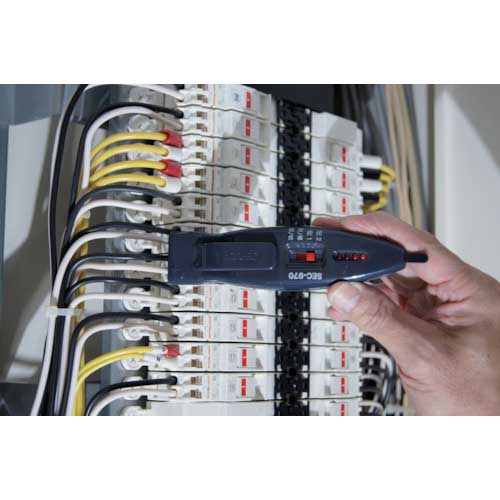 DENSAN ブレーカー配線チェッカー 活線対応セット SEC-970