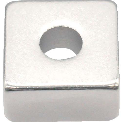 TRUSCO ネオジム角形磁石 皿ねじ穴付 10mmX10mmX5mm M3 1個入 T10K05-M3