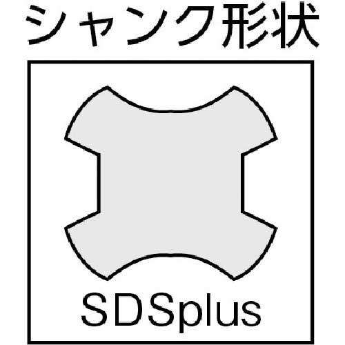 TRUSCO 軽量ハンマードリル用コンクリートドリルSDS 刃径16.5×160 TCD