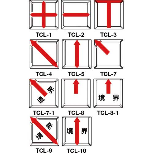 TRUSCO クリアーライン 貼付式 5枚入 TCL-1