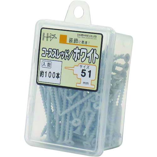 DAIDOHANT HC カラーコーススレッド 51 ホワイト(約100本) 10176735