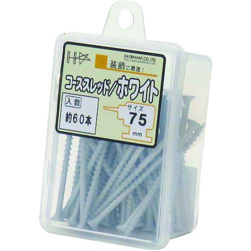 DAIDOHANT HC カラーコーススレッド 75 ホワイト(約60本) 10176737