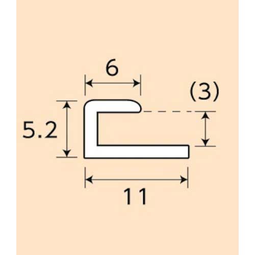 光モール ホワイトジョイナ-コ3 長さ1820mm 326