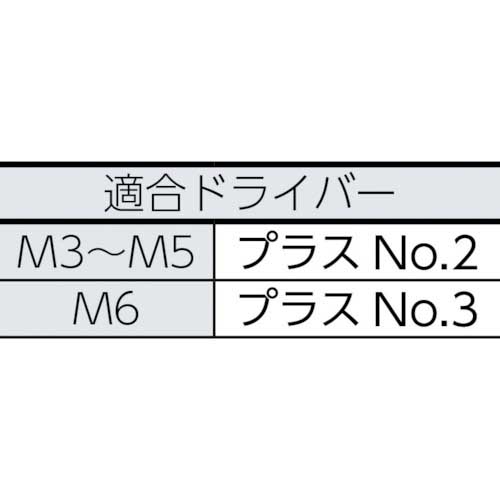 TRUSCO ナベ頭タッピングねじ 1種A ステンレス M6×16 30本入 B09-0616