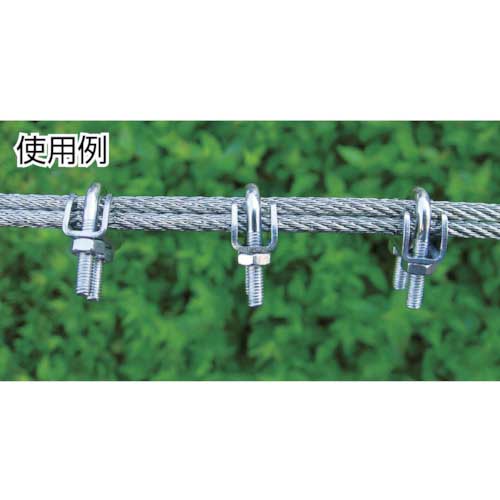水本 ステンレス プレスワイヤークリップ 使用ロープ径3mm B-2349