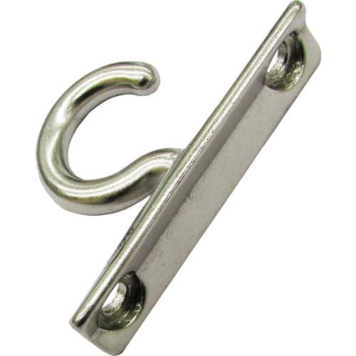 水本 吊金具(ビス止めタイプ) ステンレス プレートフック縦型 線径8mm B-2592