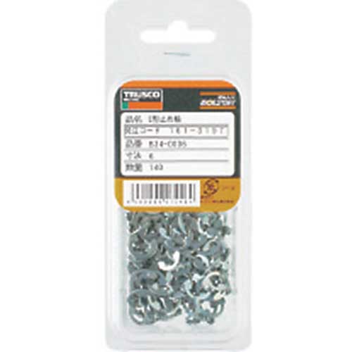 TRUSCO Eリング 三価クロメート サイズE-19.0 7個入 B34-0019