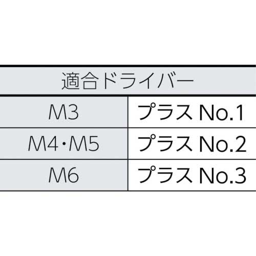 TRUSCO トラス頭小ねじ 三価白 全ネジ M4×40 38本入 B704-0440