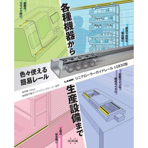 SUGATSUNE (190036275)LGB30-2000ガイドレール LGB30-2000