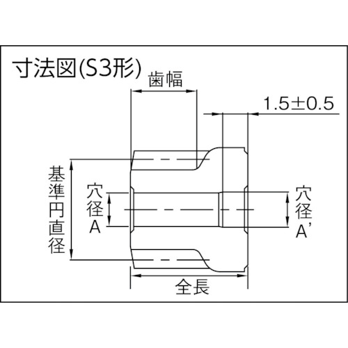【廃番】KHK 焼結平歯車LS0.5-20
