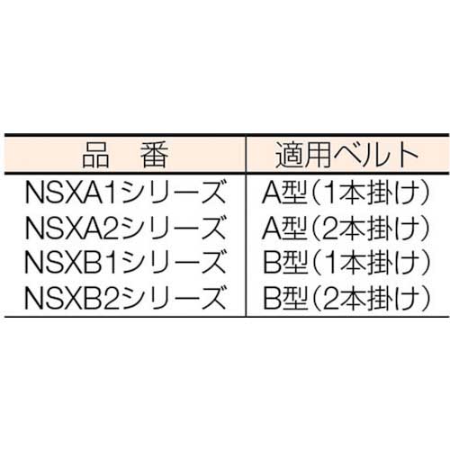 カネミツ NS 標準 Vプーリー呼び径7 B形1本掛 NS7XB1