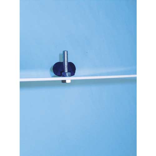 【廃番】三星 蝶ナット プッシュインラバーナット ねじ径M8 白 PIR-1-M8-W-5P