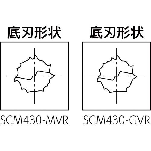 マパール 超硬ラフィングエンドミル OptiMill-Composite(SCM430) 複合材用ルーター 刃径4×刃長16×全長50mm