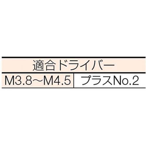 TRUSCO コーススレッドスクリュー フレキ頭 ユニクロ M3.8X45 95本入 全ネジ TKS-45FR
