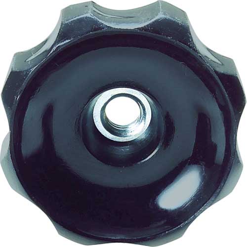 TRUSCO 貫通ノブナット φ40 M6 ノブ高さ19 TPKN40-M6