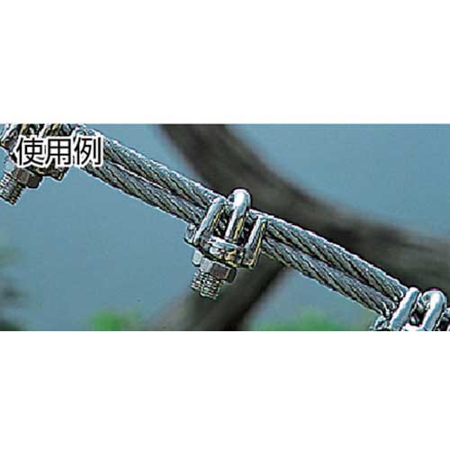 TRUSCO ワイヤークリップ ステンレス製 4mm用 (2個入) TWC-4