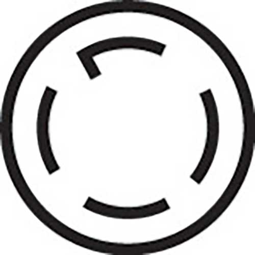 アメリカン電機 引掛形 パネル用コンセント 接地3P30A250V 4320-P