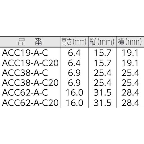 PANDUIT 固定具 コードクリップ ゴム系粘着テープ付 ナチュラル100個入 ACC62-A-C