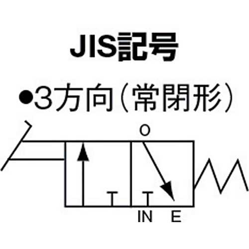 日本精器 3方向足踏バルブ8A BN-4PA31-8