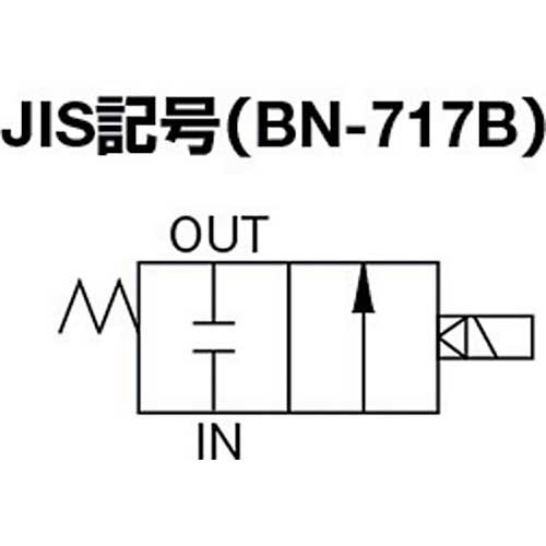日本精器 2方向電磁弁15AAC100V717シリーズ BN-717B-15-E100