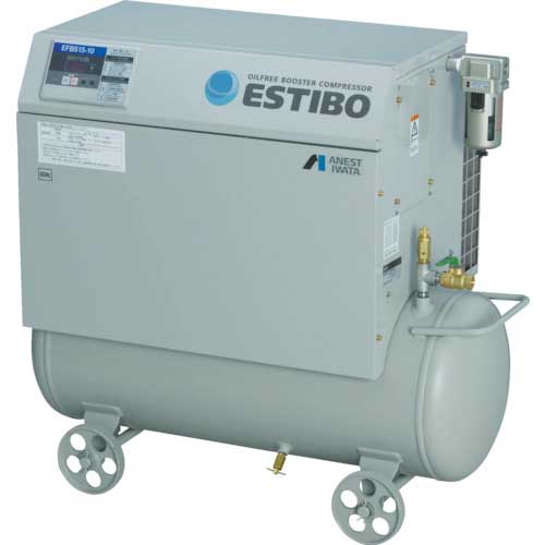 アネスト岩田 オイルフリー小型ブースタコンプレッサ 1.5KW 60Hz EFBS15BF-10M6