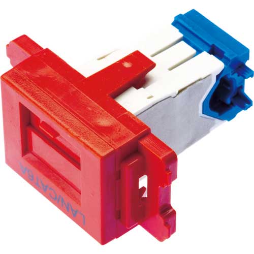 PANDUIT カテゴリ6AJISプレート用ジャックキット 赤 JAOSSP6ATGRDの